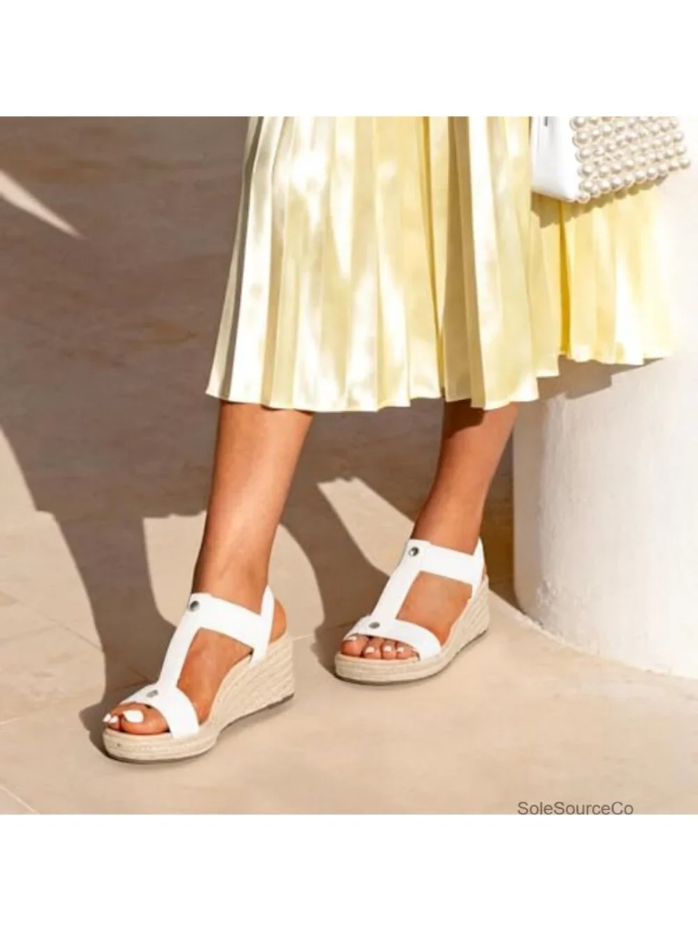 Espadrille Platform Wedge Sandals with Arch Support